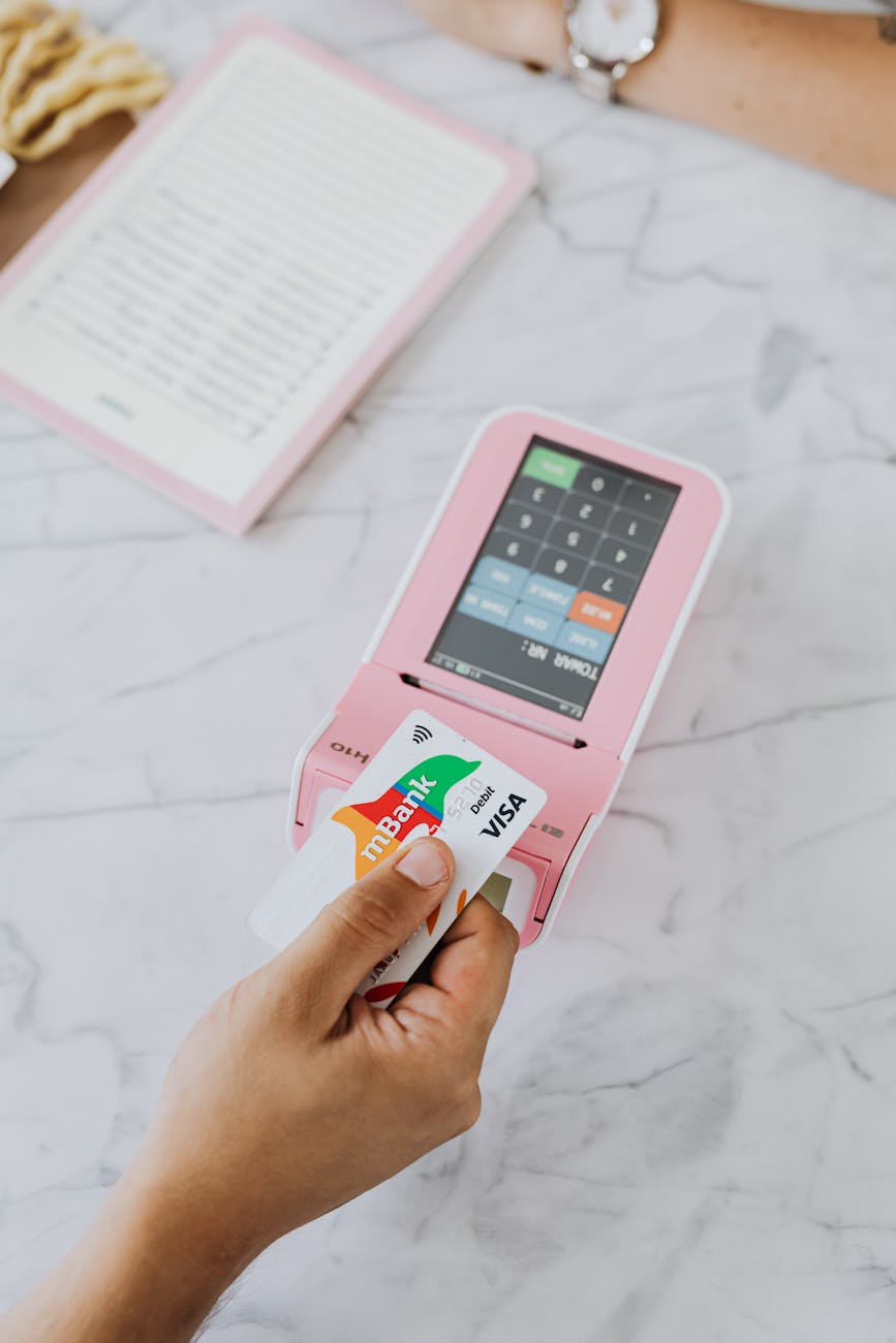 paying with a credit card